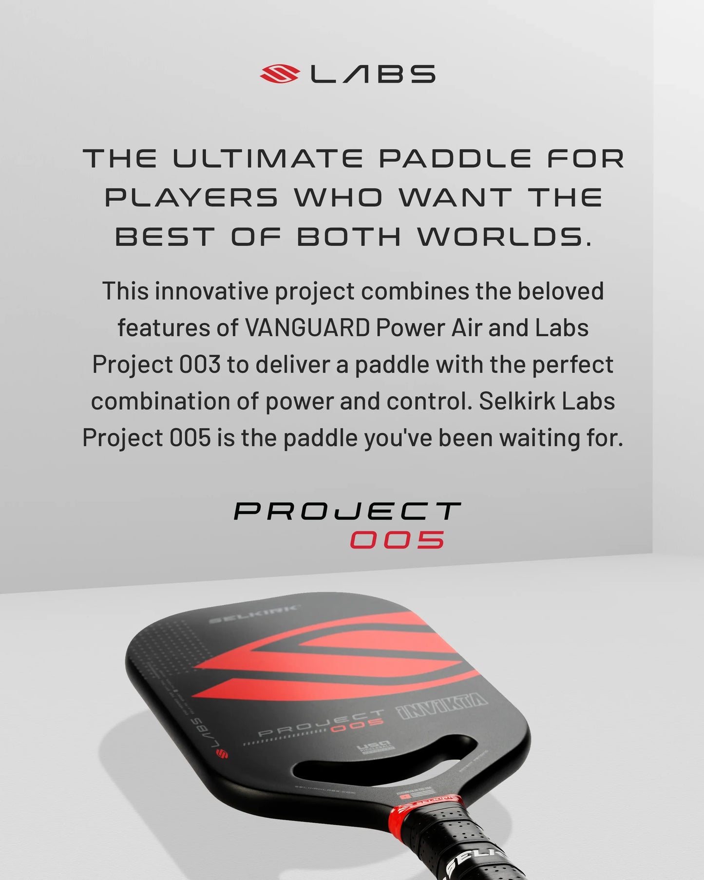 Selkirk LABS Project 005 Epic Pickleball Paddle
