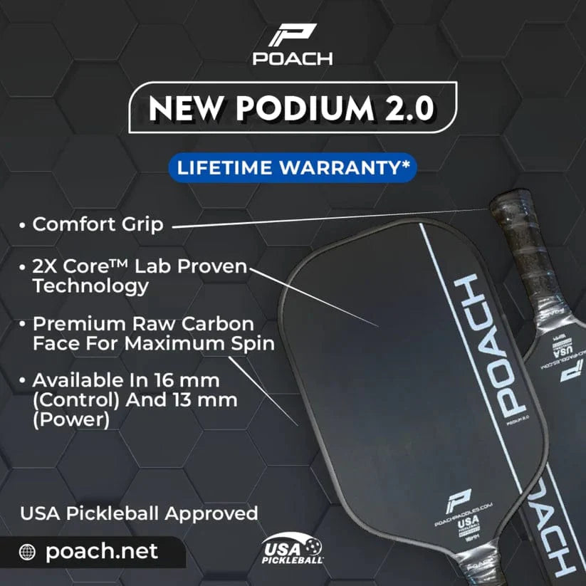 Poach Podium 2.0 Pickleball Paddle