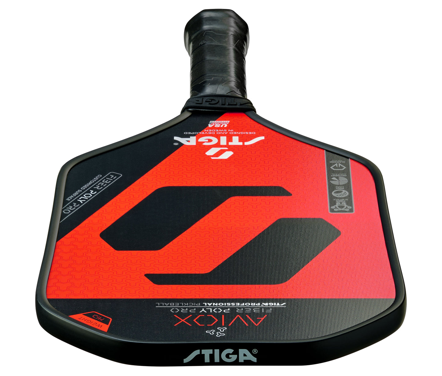 Stiga Aviox Fiber Poly Pro Pickleball Paddle