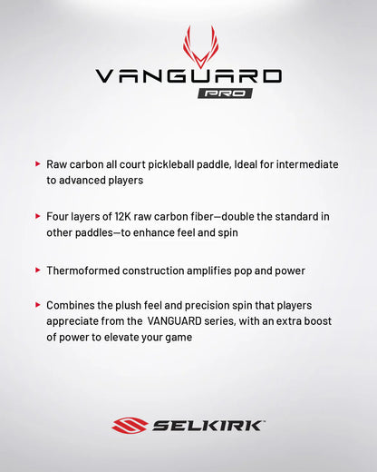 Selkirk Vanguard Pro Invikta Pickleball Paddle