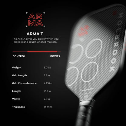 Holbrook Arma T 14mm Pickleball Paddle