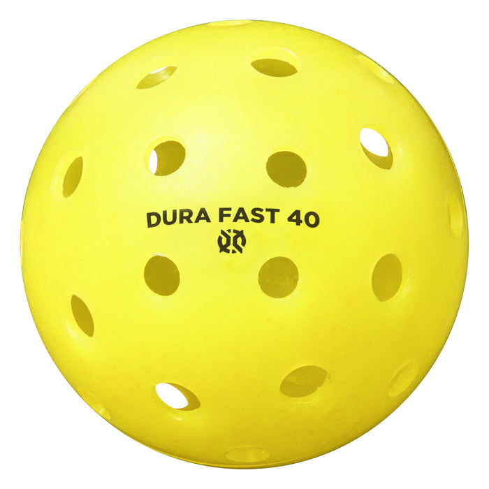 Onix Dura Fast-40 Outdoor Pickleballs - Set of 4 - [Yellow]